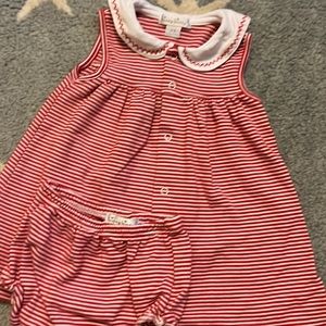 Two sets! Kissy Kissy sailboat dress w/ bloomer & Janie and Jack top w/ bloomer